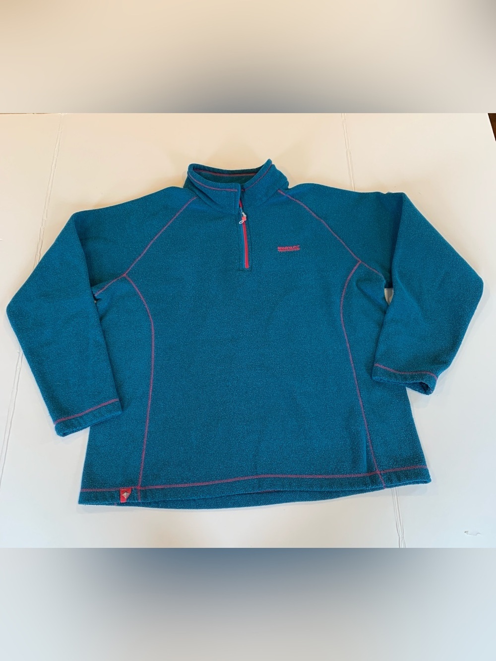 Regatta Women’s XL Extra Large Teal Lightweight Quarter-Zip Fleece Pullover